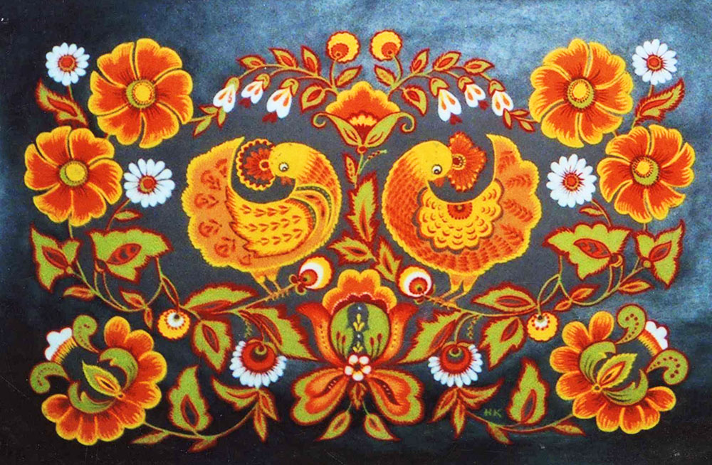 Декоративне панно «Мрії». 1992. Папір, гуаш